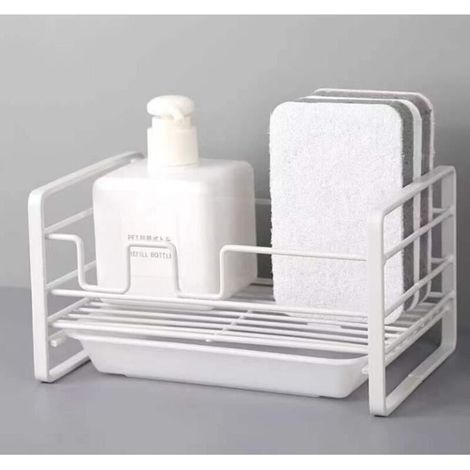 Porte-éponge - Non spécifié - Support de Rangement - Design moderne - Antirouille - Facile à nettoyer (1/4)