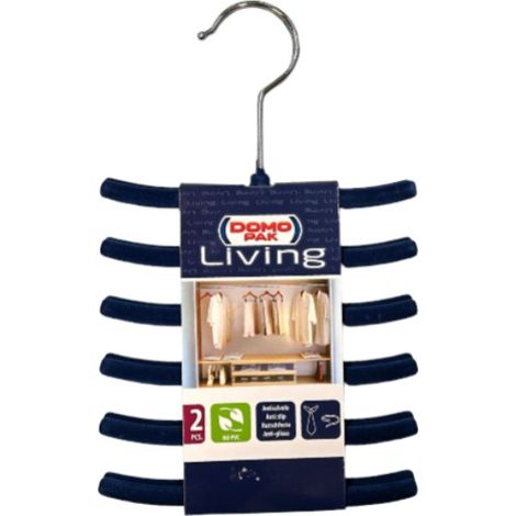 DOMOPAK - SET 2 GRUCCE APPENDI CRAVATTEANTISCIVOLO BLU