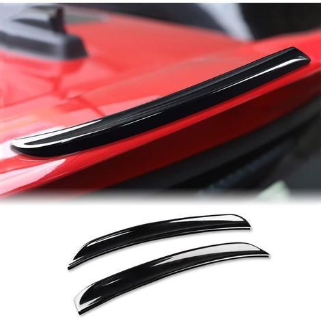Lot de 2 ailerons arrière en ABS - Extension de Lip - Autocollants décoratifs - Compatible avec F55 F56 S/JCW 2014-2022 - Décoration extérieure Tendance - Style Sportif (Noir) (1/5)