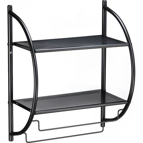 Etagère de salle de bain JANINE Noir (1/2)