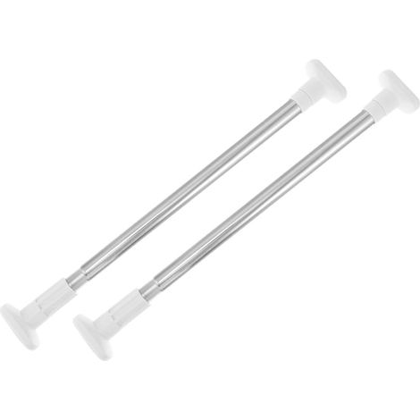 Barres de Penderie Extensibles Inox 47-80 CM 2 Pièces sans Perçage pour Organisation de Placard et Séchage Linge (1/5)