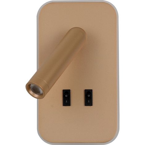 Lampada da parete a LED Doria color oro italux WL-83957-1-GD (1/4)