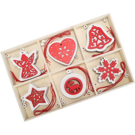 Hängende Holzornamente zum Selbermachen, Christbaumschmuck, Dekorationszubehör JM02034 (1/5)