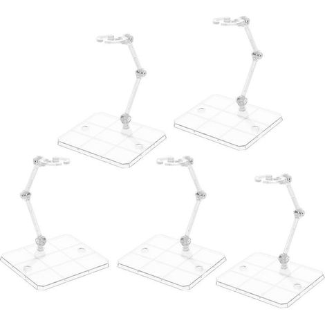 Lot de 10 présentoirs à poupées en plastique transparent réglables (1/5)