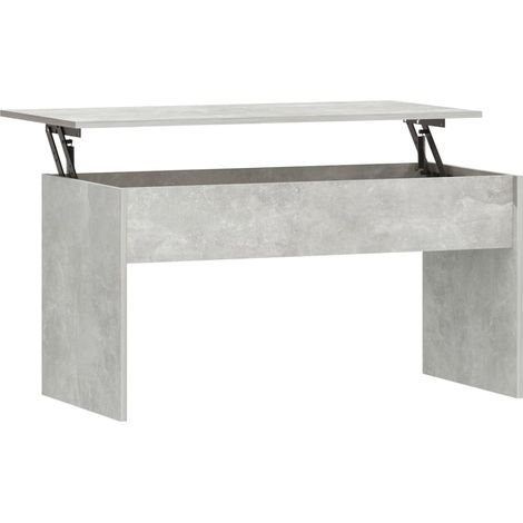 Maison Exclusive - Tavolino Grigio Cemento 102x50,5x52,5 cm in Legno Multistrato