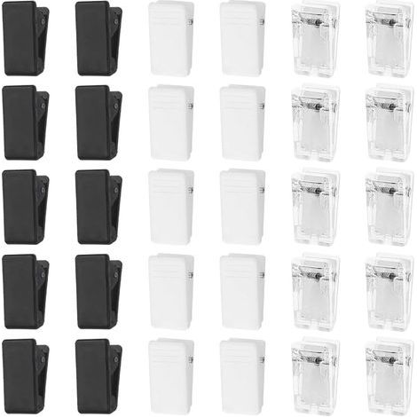 30 Pièces Clips Muraux auto Adhésifs en Plastique Pinces à Tapisserie Murale Clip de Rangement Multifonction Clips Photo pour Maison Bureau Affiche Photo Halloween Décorations de Noël (1/5)