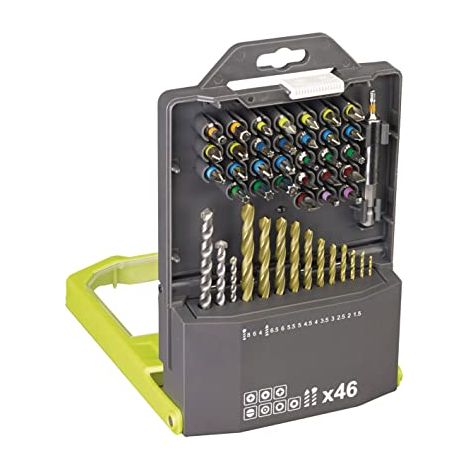 Ryobi RAK46MIX Kit 46 Bits 1/4 Zoll Sechskantbohrer