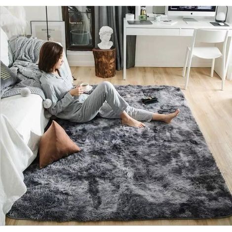 Tapis de Salon Tapis Maison Motley Tie Dye Gradient Tapis Tapis Salon Table Basse Tapis pour Chambre à Coucher Enfants 80160cm (1/4)