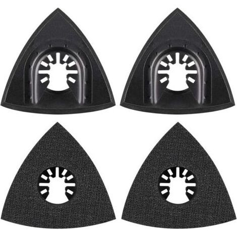 4Pcs Sanding Pad 80mm Multi Tool Attachment Pad Accessory Multi Tool Blade Oscillating Tool Accessory for Worx Mikita Dewalt Power Tool Worx Tool Bosch Multi Tool (1/4)