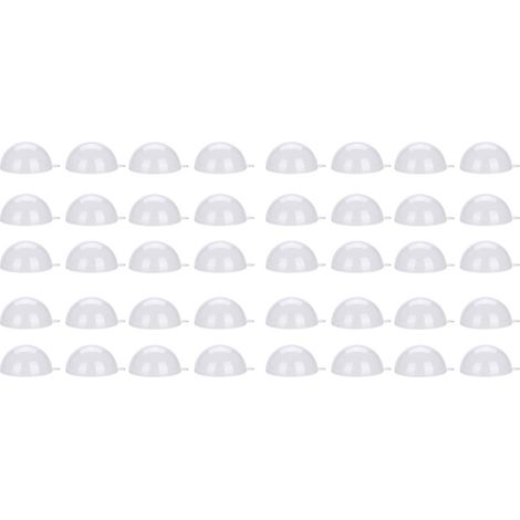 20 Boules de Noël en Plastique Transparent à Remplir 8cm pour Décorations de Mariage et Fêtes (1/5)