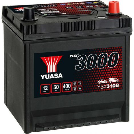 Batterie Yuasa SMF YBX3108 12V 50ah 400A D20D