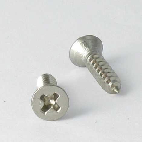 Vis tôle Tête fraisée Phillips 3.5X16 Inox A2-30 pièces