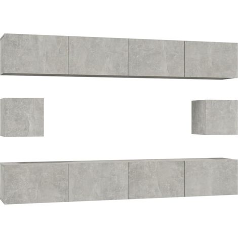Maison Exclusive - Set de muebles de TV 6 pzas madera contrachapa