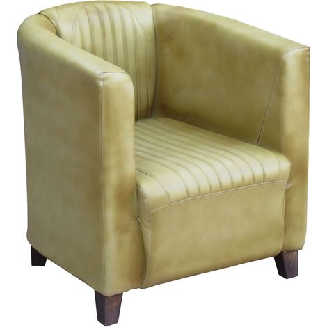 Sillón de polipiel blanco 80x70x70