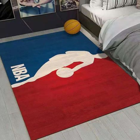 NBA-Team-Bodenmatte, Basketballplatz-Teppich, Wohnzimmer-Sofa, Schlafzimmer, Nachttisch, rutschfeste Matte