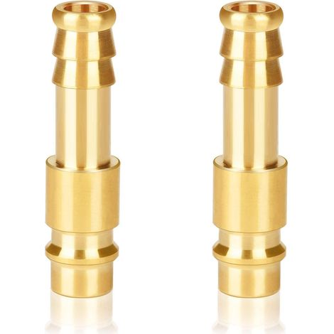 Shine Home Lot de 2 raccords à air comprimé 10 mm/raccord pour air comprimé 10 mm en laiton DN10 DN10 (1/5)