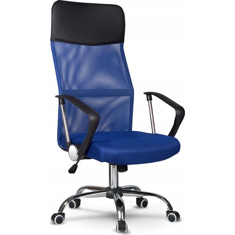 Silla giratoria Xenos para oficina, azul (1/5)