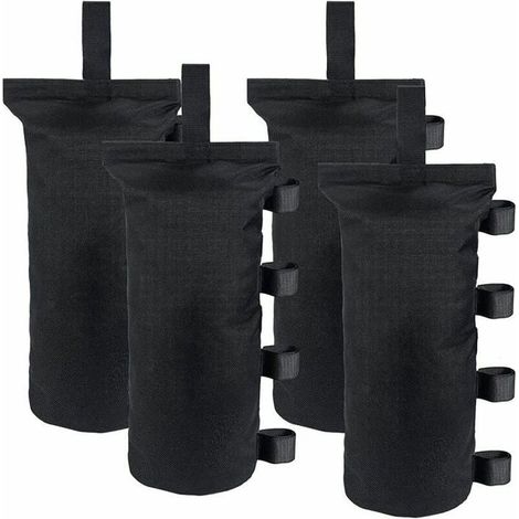 Un set di 4 accessori per tende e gazebo: un sacco di zavorra per ombrellone per tende semplici e sacchi di sabbia per bilanciare l'ombrellone. (1/4)
