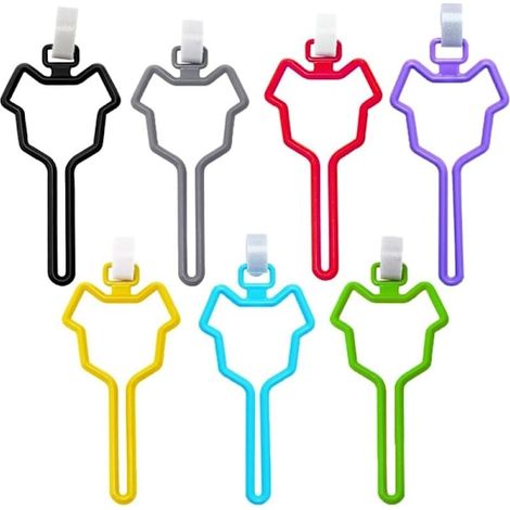 Filiyano-Lot de 7 porte-sacs à déjections canines mains libres, porte-sacs à déjections canines portable, porte-sacs à déjections pour chiens (1/4)