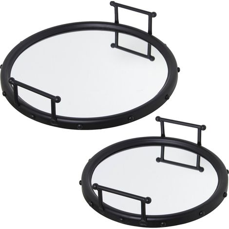 Plat vide-poche miroir métal pour une touche élégante - Finition métallique éclatante (1/3)