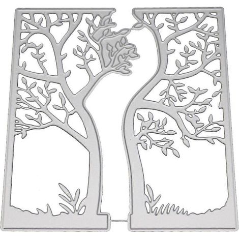 Baum-Stanzschablone aus Metall für DIY-Scrapbooking, Papierkarten und Prägearbeiten
