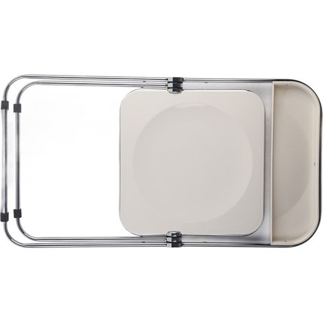 Chaise pliante en acrylique, chaise en cristal nordique, tabouret pliant style Instagram, chaise transparente pour prendre des photos dans les boutiques de thé au lait et de vêtements, chaise pliante  (1/5)