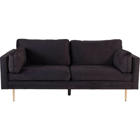 Boom Sofa 3 Personen velour schwarz. (1/5)