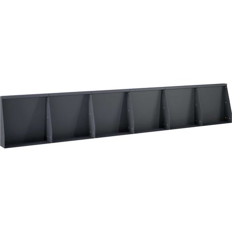 vidaXL Muro de Contención 6 uds. 40 x 12 x 40 cm Acero Gris antracita (1/2)