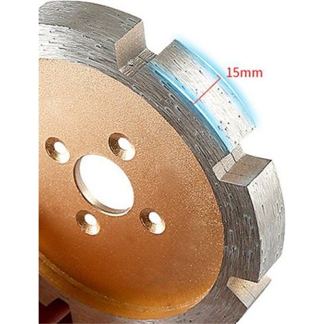 Lame De Scie Diamantée - 90 Mm De Diamètre - Pour Rainurage Polissage Et Gravure Sur Béton - Épaisseur 15 Mm - Compatible Meuleuse Angle 100 Mm - 1 Pièce (1/5)