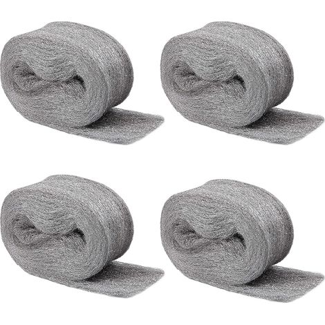 Rollen 000 Stahlwolle, 16m Effektive Stahlwolle gegen Mäuse, Löcher, Wandrisse, Nagerstopp, Mäuseabwehr, Stahlwolle für Haus, Garage und Garten (1/5)