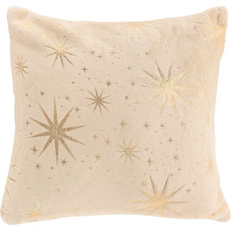 Coussin de Noël déco Étoiles dorées 40 x 40 cm - Feeric Christmas (1/2)