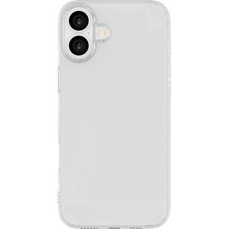Custodia trasparente eSTUFF Infinite Vienna per iPhone 16, materiale: TPU riciclato al 100%, ES67100050