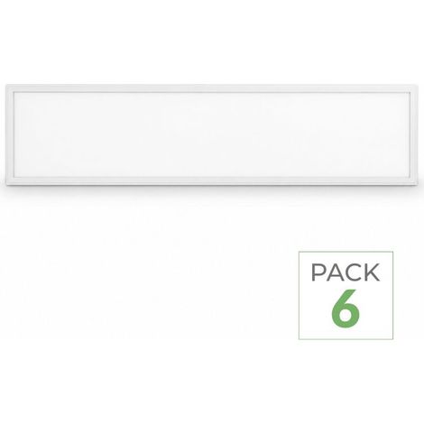 Pack de 6 - Panneau LED Slim 120x30 32W 130lm/W TRIAC Sans Flicker - Blanc Neutre - SILUMEN (1/3)