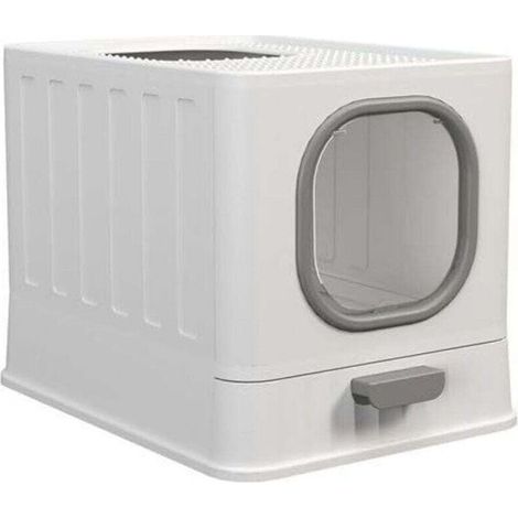 Geschlossene Katzentoilette: XXL geruchsdichte Katzentoilette – Große, geschlossene Katzentoilette, 15 kg Tragkraft, spuren- und auslaufsicher, 48,3 x 35,8 x 38,8 cm (1/4)
