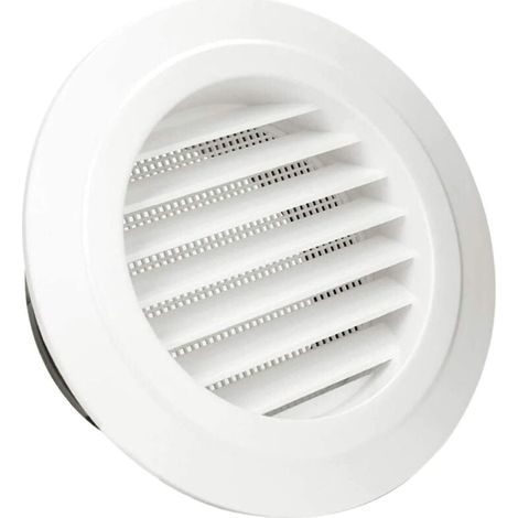 Grille de ventilation Ulisem, grille de ventilation ronde en ABS 4" avec moustiquaire pour conduits, grille de ventilation avec grille de protection (ø100 mm) (1/4)