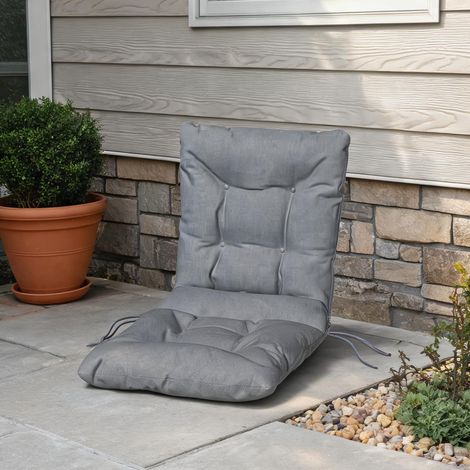 Coussin de chaise avec dossier et liens imperméable pour salon (1/5)