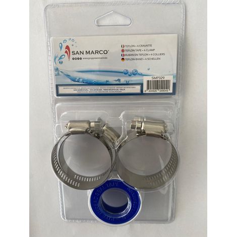 Nastro Teflon con 4 fascette filtrazione per piscina San Marco