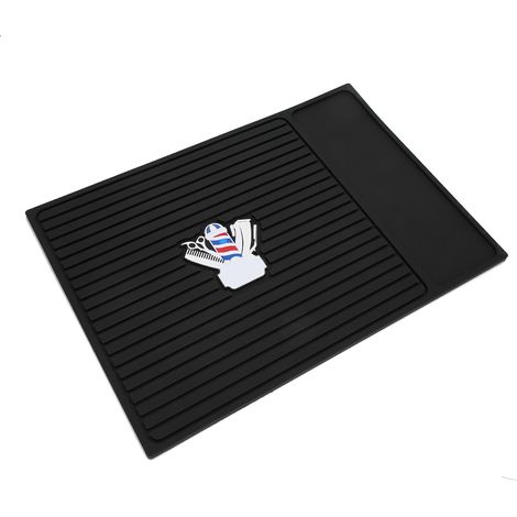 Tapis antidérapant en silicone pour coiffeurs, tondeuses électriques, tapis pour outils de coiffure, accessoires pour salon de coiffure (1/5)