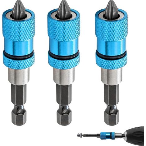 3 Piece Magnetic Bit Holder, Bit, Magnetic Screwdriver Bit Suitable for Repair, Installation and Carpentry of Household Appliances (1/5)