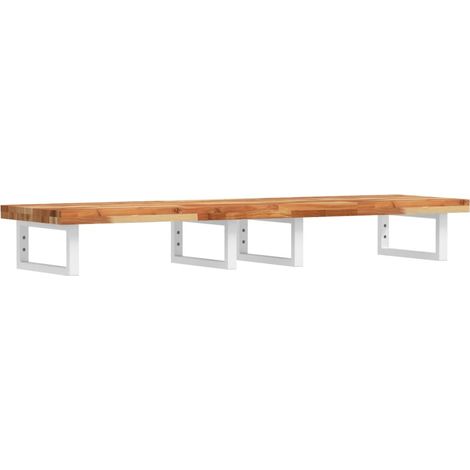 Maison Exclusive - Waschbeckenregal Wandmontage Stahl und Akazien