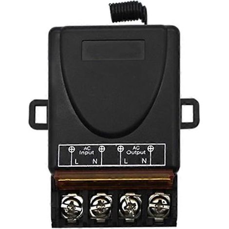 Récepteur relais 220 V CA 30 A, 1 canal, pour ouvre-porte de garage et portail (1/5)