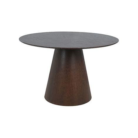 Table de salle à manger ronde Ø120cm en noyer – Design élégant et durable – Parfaite pour 4 personnes – Idéale pour espaces modernes – Meubler Design (1/2)