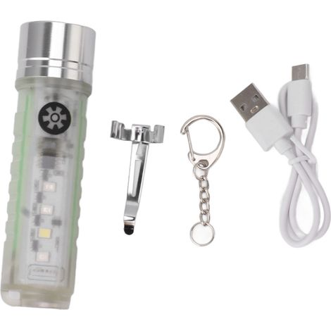 Ortviai Mini Torche LED Rechargeable USB-C, Étanche IP65, Aimantée, 900 lm, Blanc (1/5)