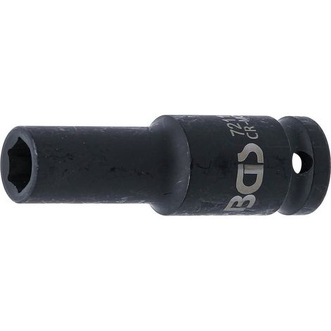 Douille à Choc Six Pans Longue 12,5 mm (1/2) - 11 mm - Acier Résistant - Usage Professionnel, Zones Difficiles - D-Work
