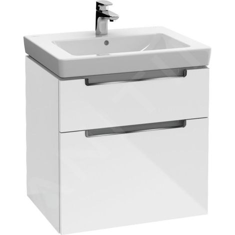 Villeroy & Boch Subway 2.0 meuble sous lavabo, 2 tiroirs, lavabo (1/5)