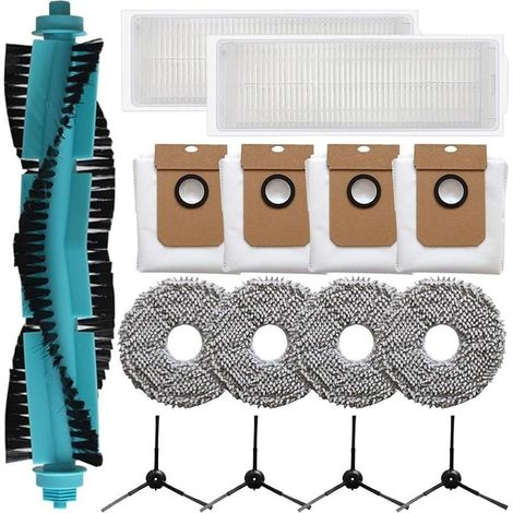 Lot de 15 pièces de rechange pour aspirateur robot Cecotec Conga 13090 Revol Home, brosse principale, brosse latérale, filtre, chi (1/5)