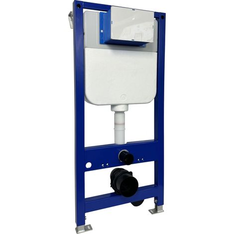 Signature Wall Hung WC Frame and Cistern 1080mm H x 500mm W - Blue