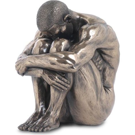 Signes Grimalt Figurines en bronze Figure Man Silver Bronze 12x16x16cm 89417