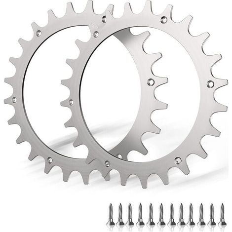 2 crampons en acier inoxydable de qualit suprieure pour modle Worx S/M, 2 pointes vis pour amliorer la traction en acier inoxydable, taille de roue de tondeuse gazon robotise 205 mm (1/4)