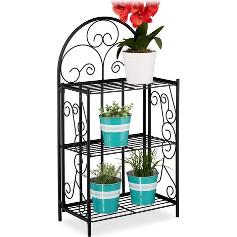étagère extérieure Jardin, Pliable, 3 Niveaux, Balcon, Jardin (1/5)